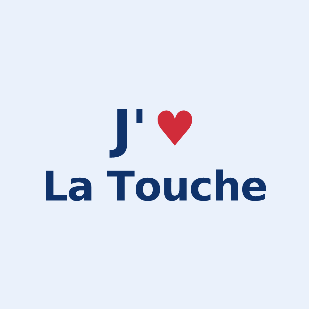 Sticker personnalisé La Touche — design J'aime La Touche