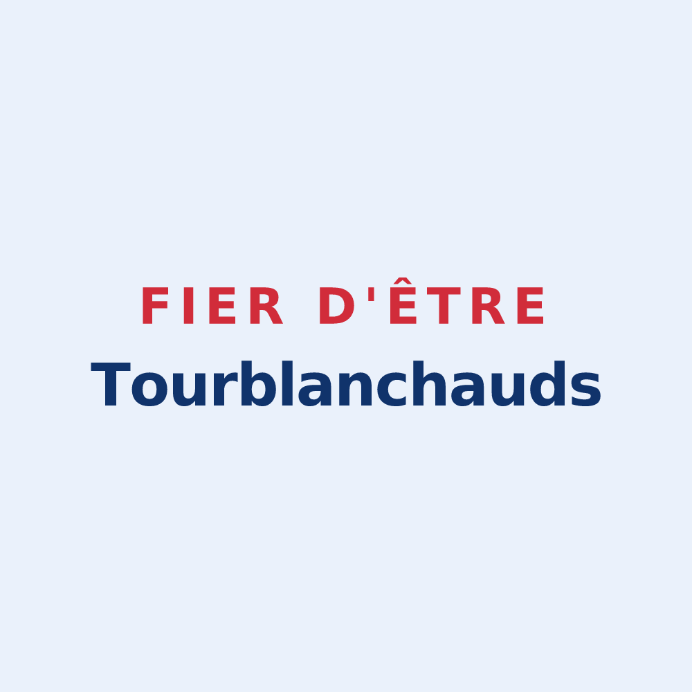 Sticker « Fier d'être Tourblanchauds » — design pour La Tour-Blanche-Cercles