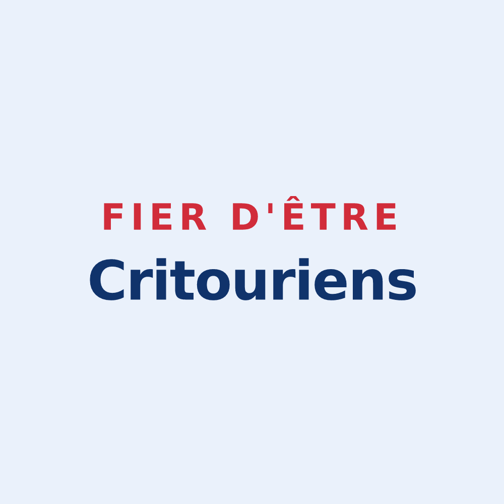 Sticker « Fier d'être Critouriens » — design pour La Tour-du-Crieu