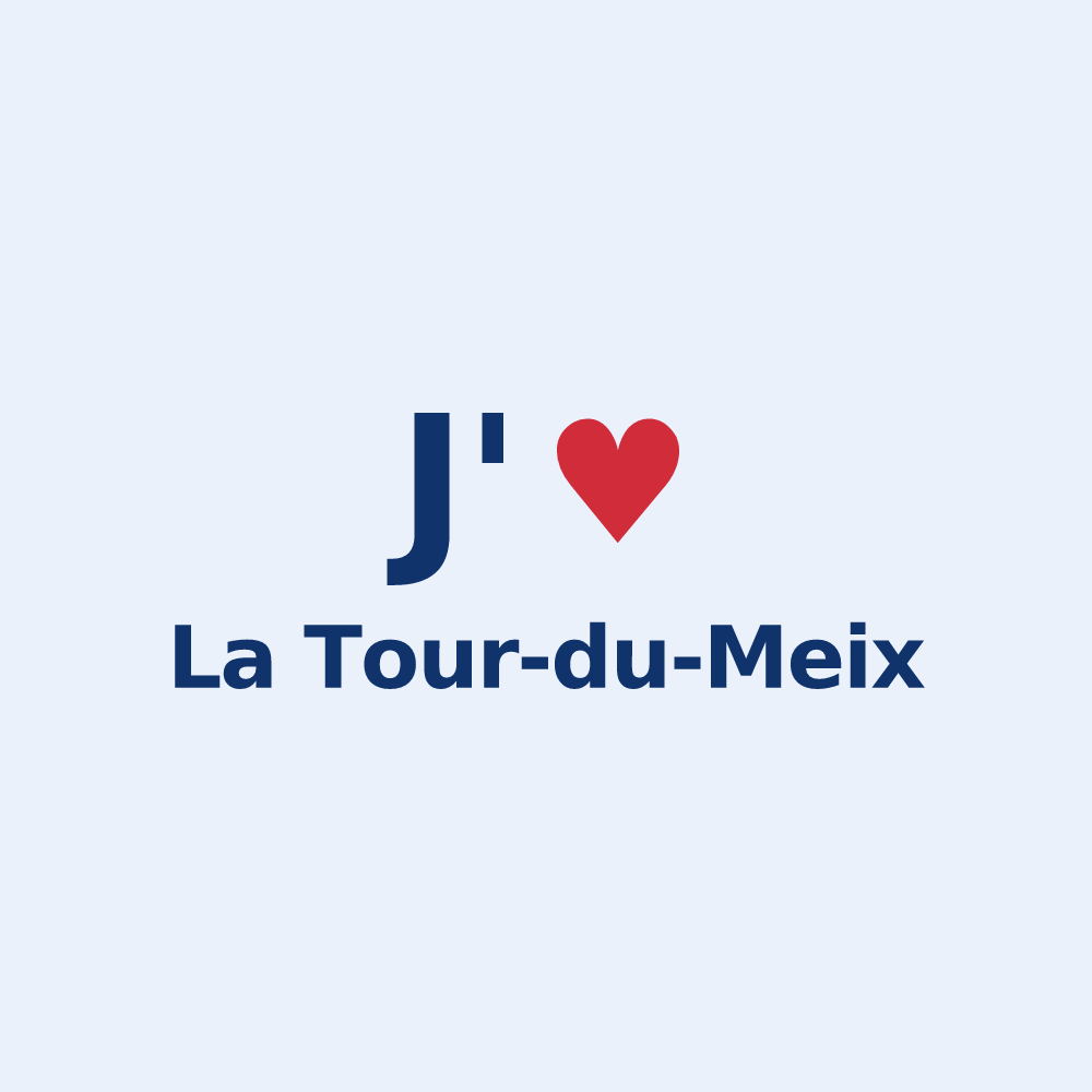 Sticker personnalisé La Tour-du-Meix — design J'aime La Tour-du-Meix