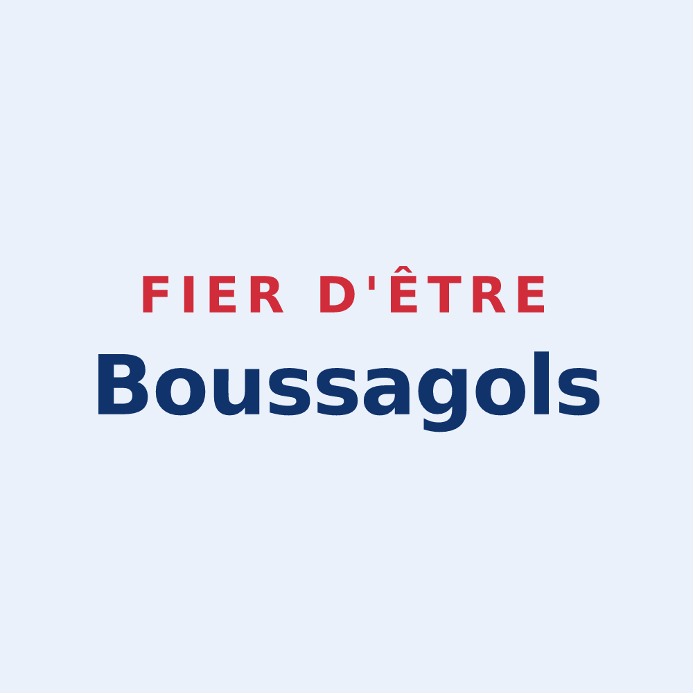 Sticker « Fier d'être Boussagols » — design pour La Tour-sur-Orb