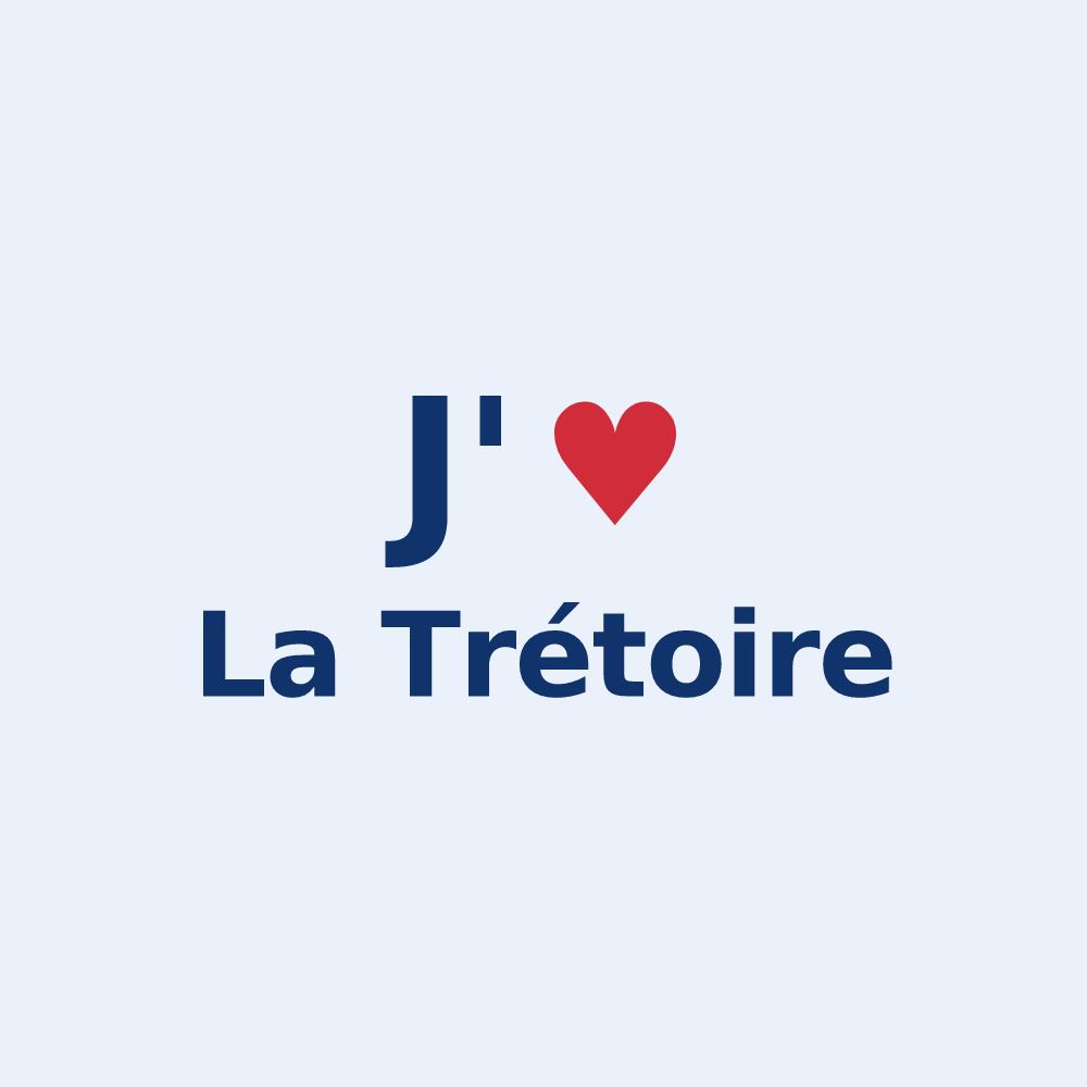 Sticker personnalisé La Trétoire — design J'aime La Trétoire