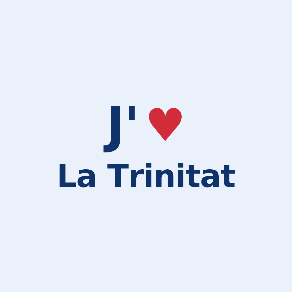 Sticker personnalisé La Trinitat — design J'aime La Trinitat