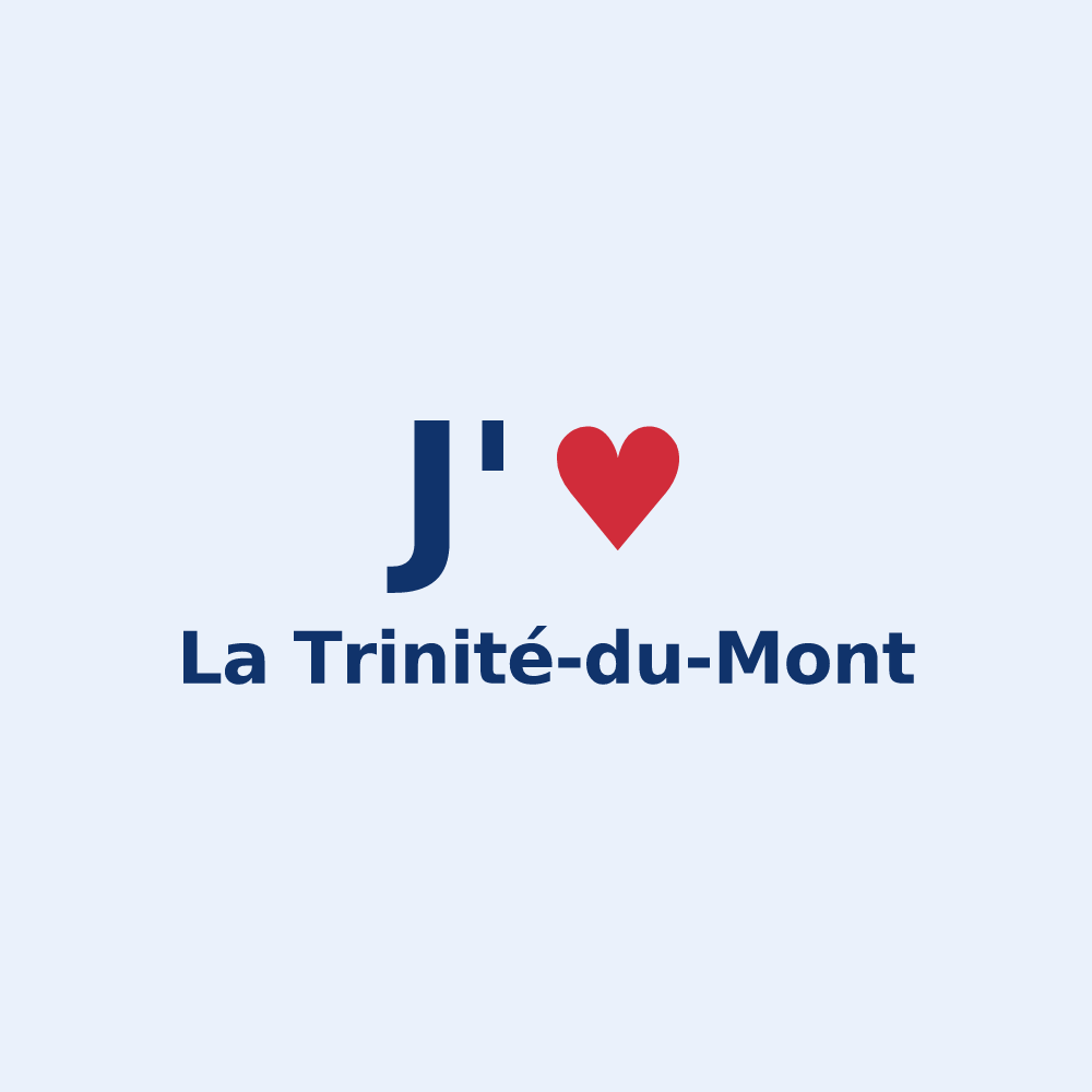 Sticker personnalisé La Trinité-du-Mont — design J'aime La Trinité-du-Mont