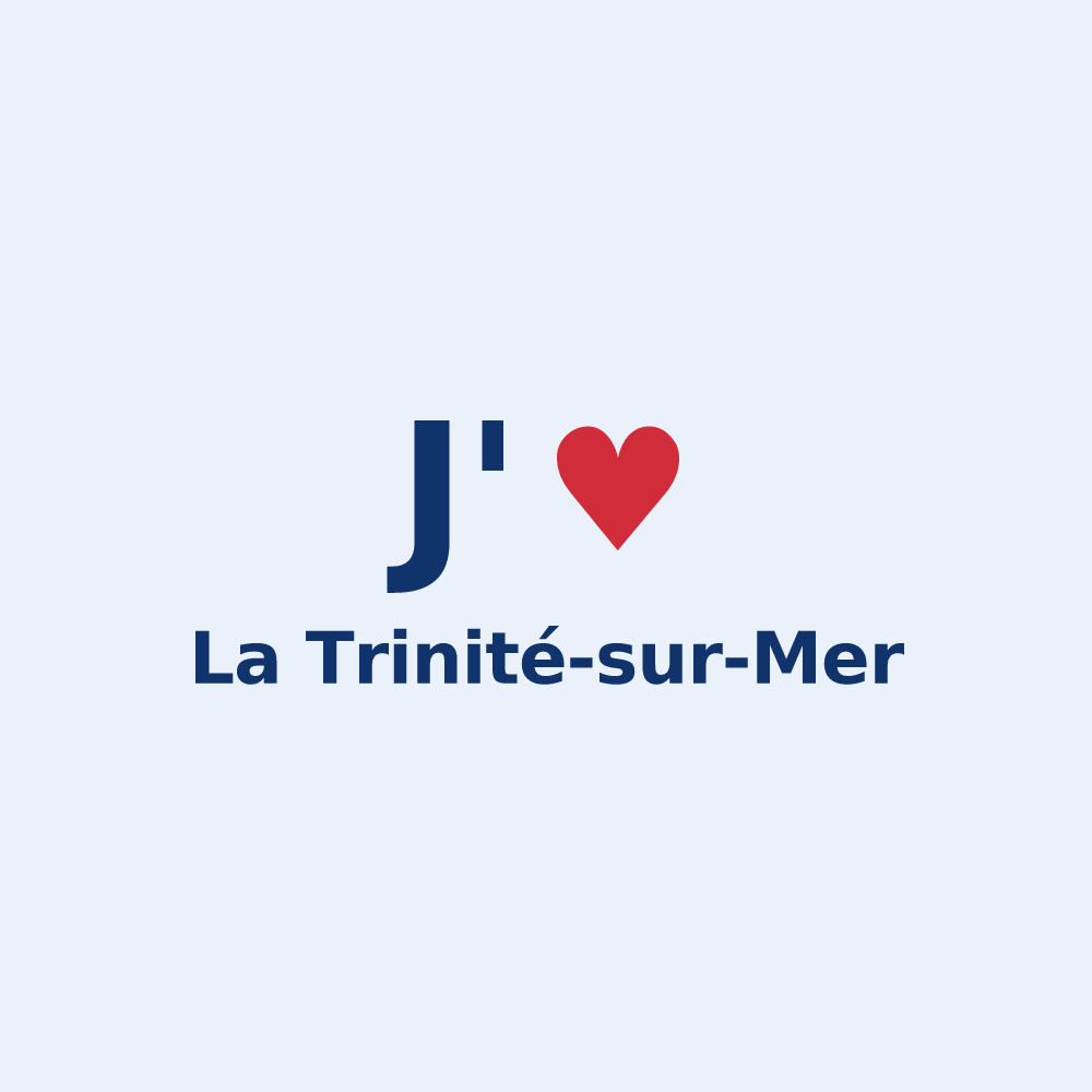 Sticker personnalisé La Trinité-sur-Mer — design J'aime La Trinité-sur-Mer