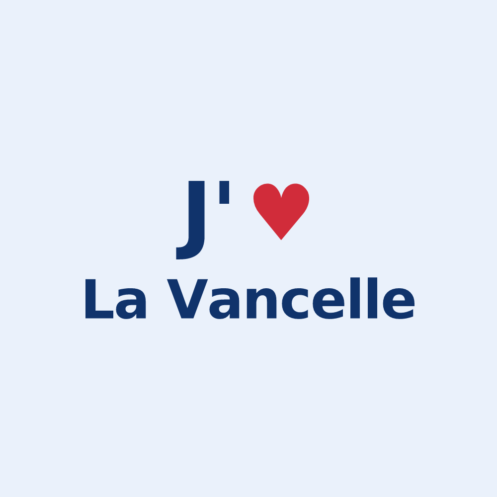 Sticker personnalisé La Vancelle — design J'aime La Vancelle