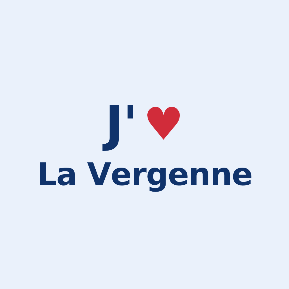 Sticker personnalisé La Vergenne — design J'aime La Vergenne