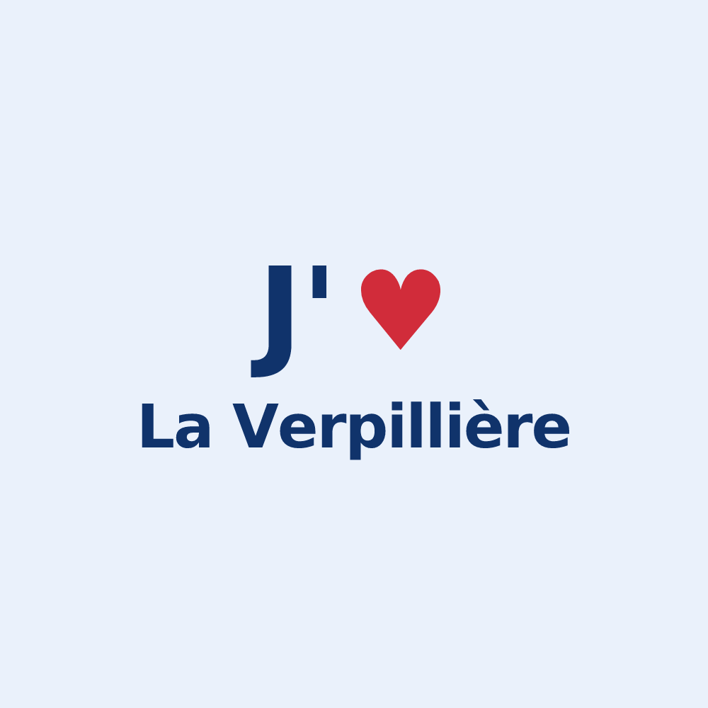 Sticker personnalisé La Verpillière — design J'aime La Verpillière