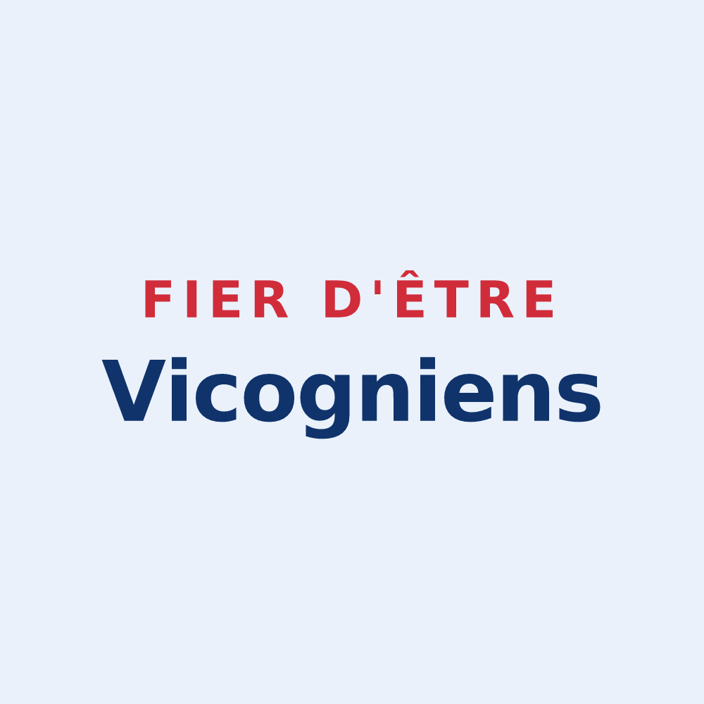 Sticker « Fier d'être Vicogniens » — design pour La Vicogne