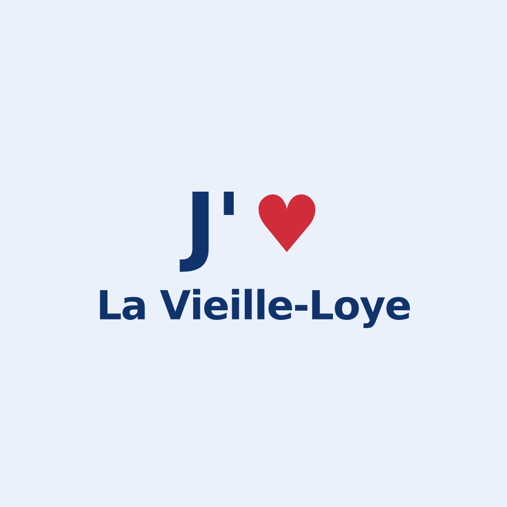 Sticker personnalisé La Vieille-Loye — design J'aime La Vieille-Loye