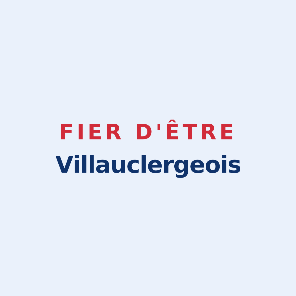 Sticker « Fier d'être Villauclergeois » — design pour La Ville-aux-Clercs