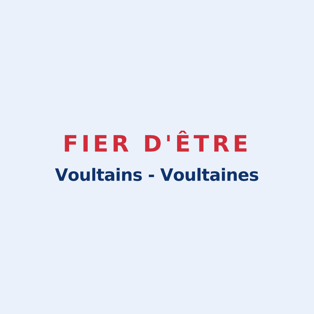 Sticker « Fier d'être Voultains - Voultaines » — design pour La Voulte-sur-Rhône