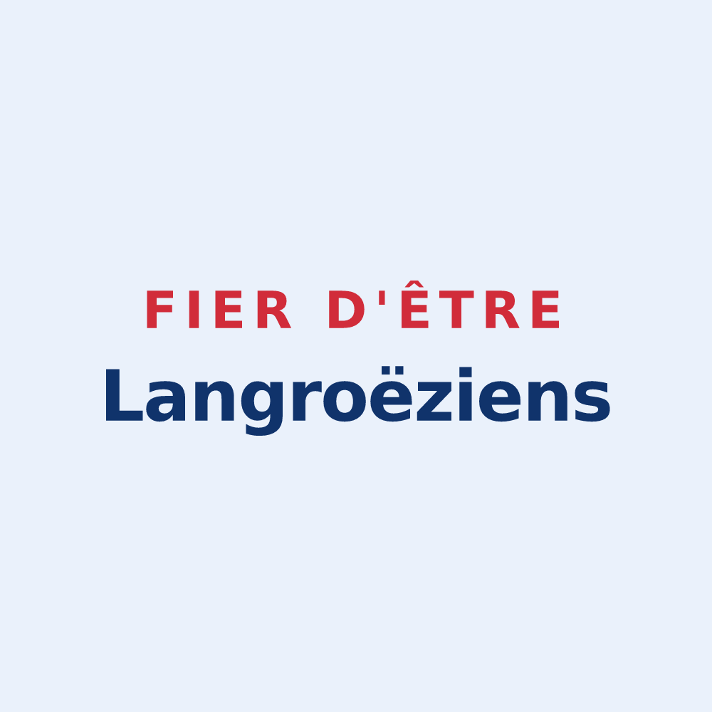 Sticker « Fier d'être Langroëziens » — design pour La Vraie-Croix