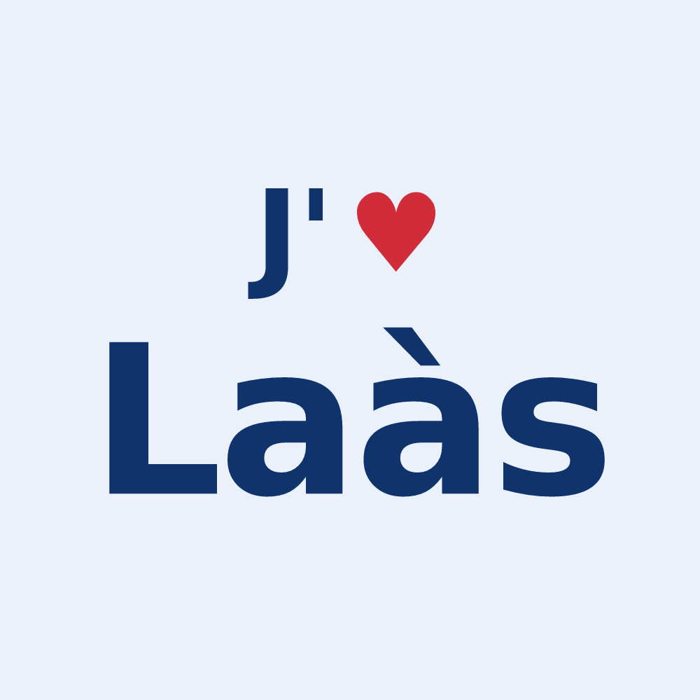 Sticker personnalisé Laàs — design J'aime Laàs