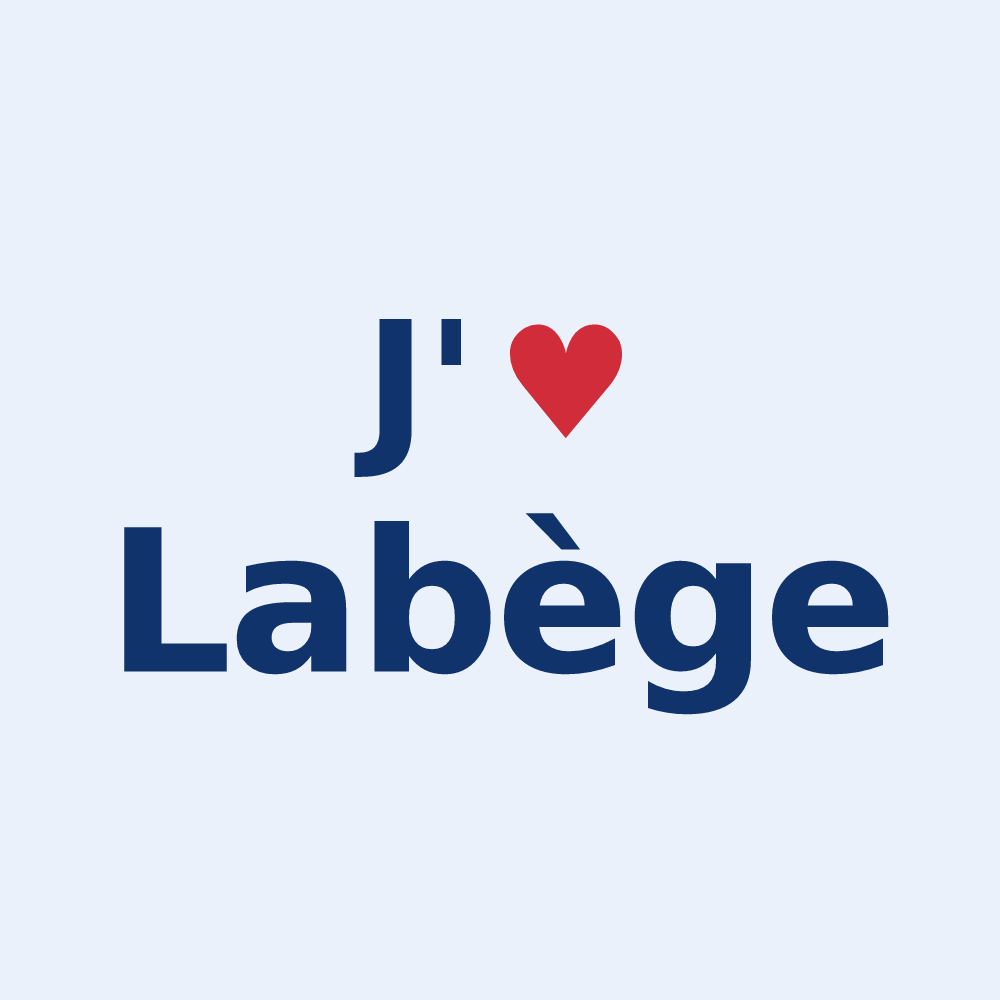 Sticker personnalisé Labège — design J'aime Labège