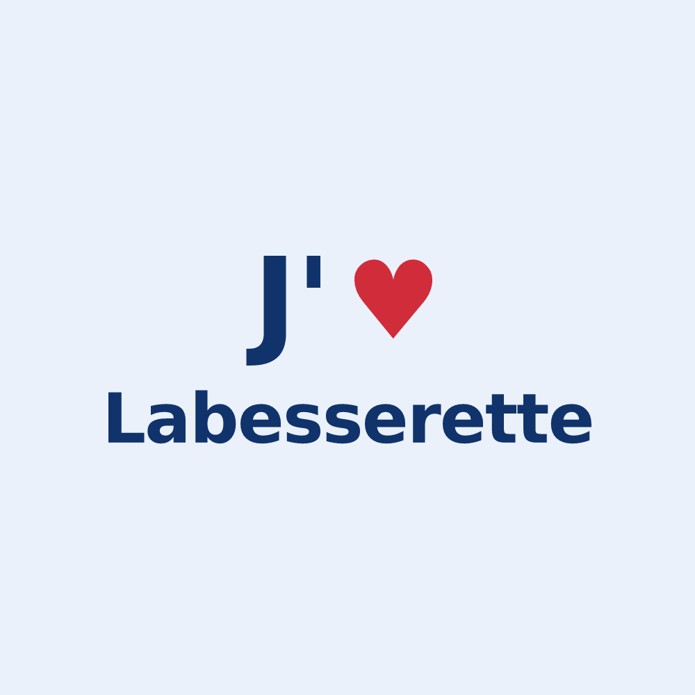 Sticker personnalisé Labesserette — design J'aime Labesserette