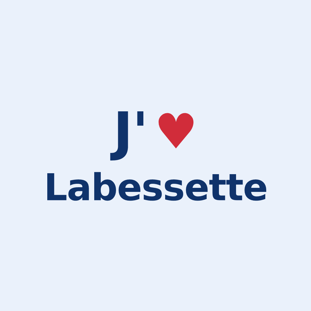 Sticker personnalisé Labessette — design J'aime Labessette