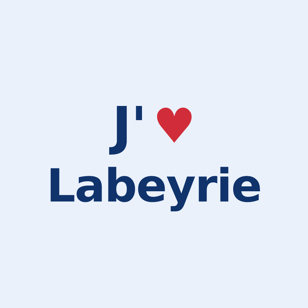 Sticker personnalisé Labeyrie — design J'aime Labeyrie