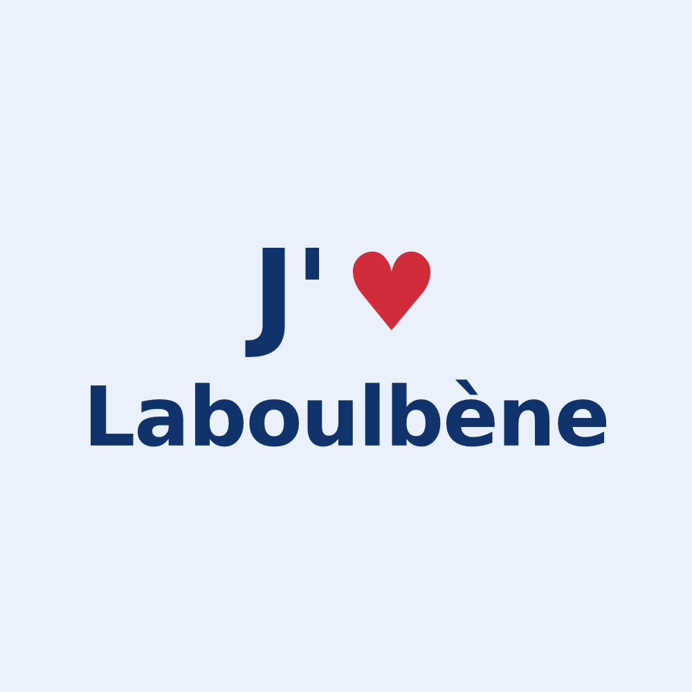 Sticker personnalisé Laboulbène — design J'aime Laboulbène