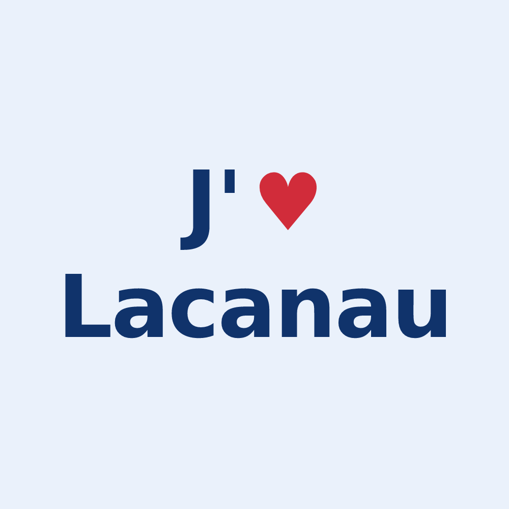 Sticker personnalisé Lacanau — design J'aime Lacanau