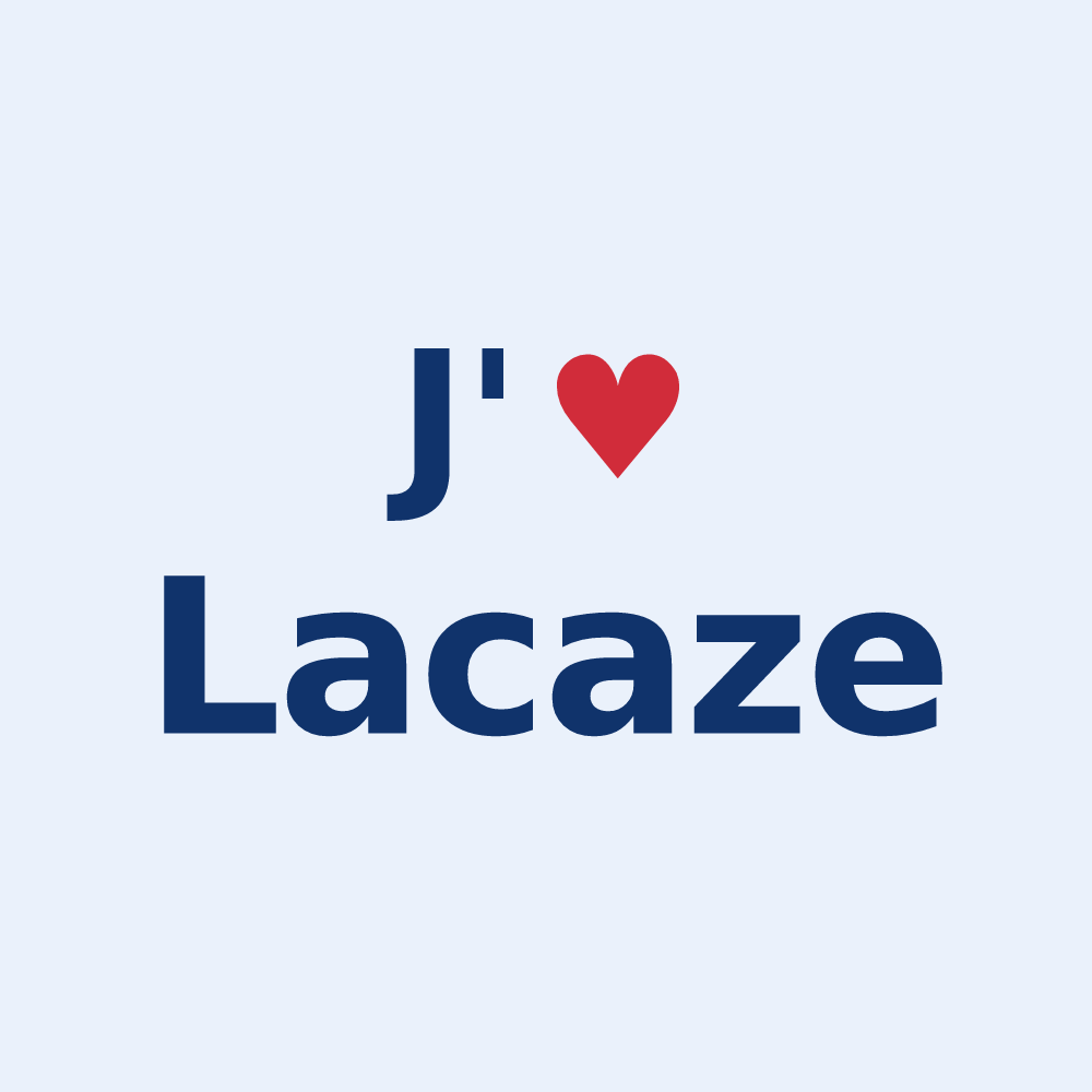 Sticker personnalisé Lacaze — design J'aime Lacaze