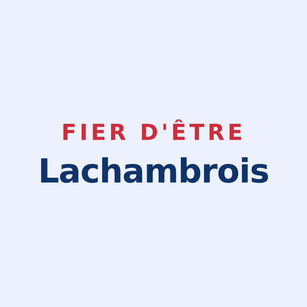 Sticker « Fier d'être Lachambrois » — design pour Lachambre