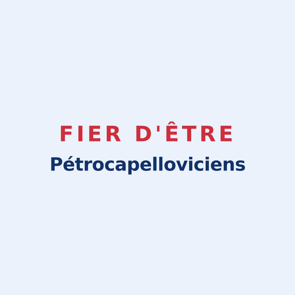 Sticker « Fier d'être Pétrocapelloviciens » — design pour Lachapelle-Saint-Pierre