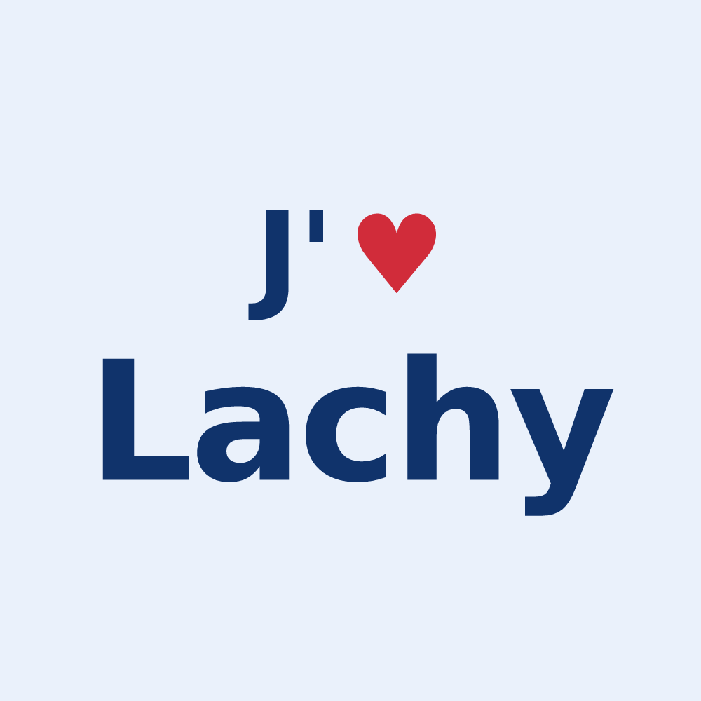 Sticker personnalisé Lachy — design J'aime Lachy