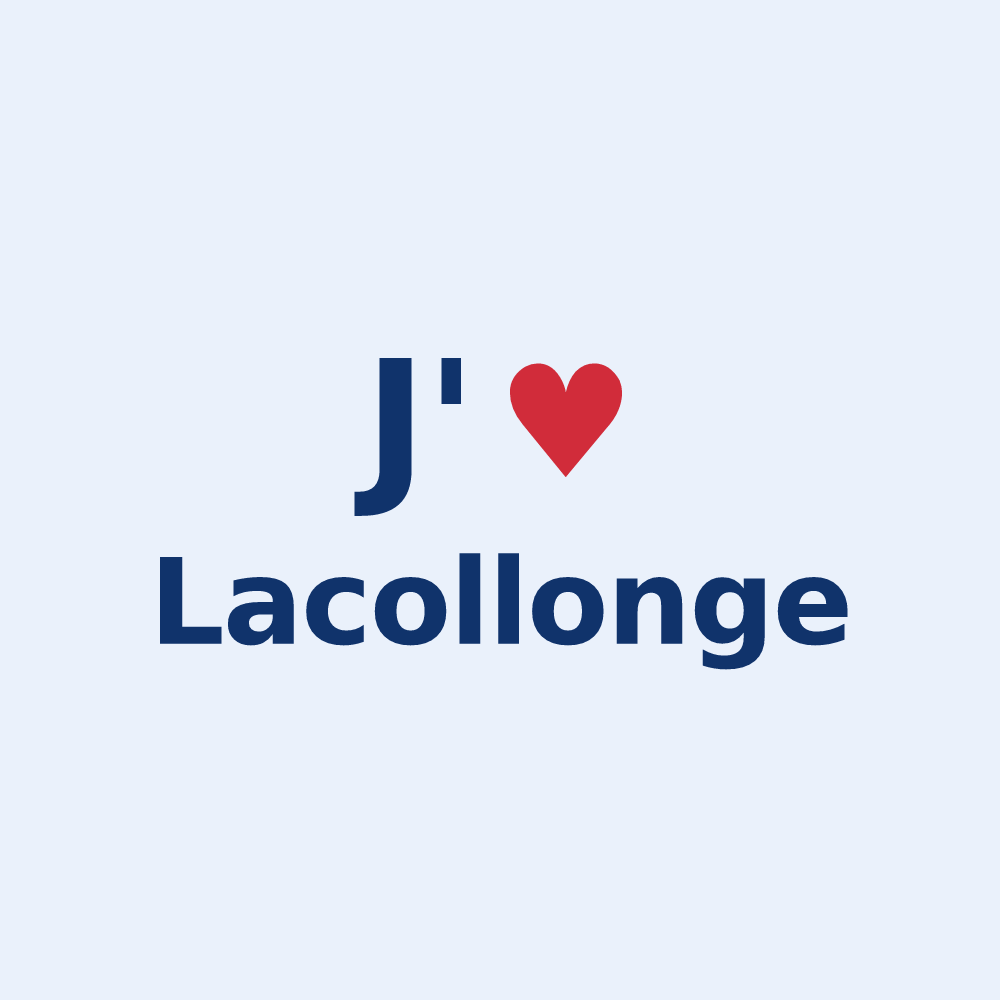 Sticker personnalisé Lacollonge — design J'aime Lacollonge
