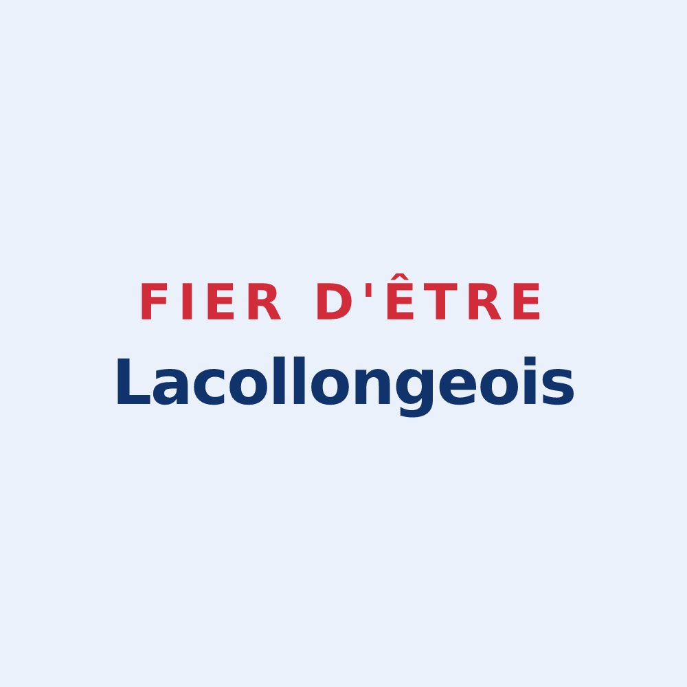 Sticker « Fier d'être Lacollongeois » — design pour Lacollonge