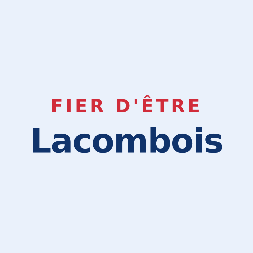 Sticker « Fier d'être Lacombois » — design pour Lacombe