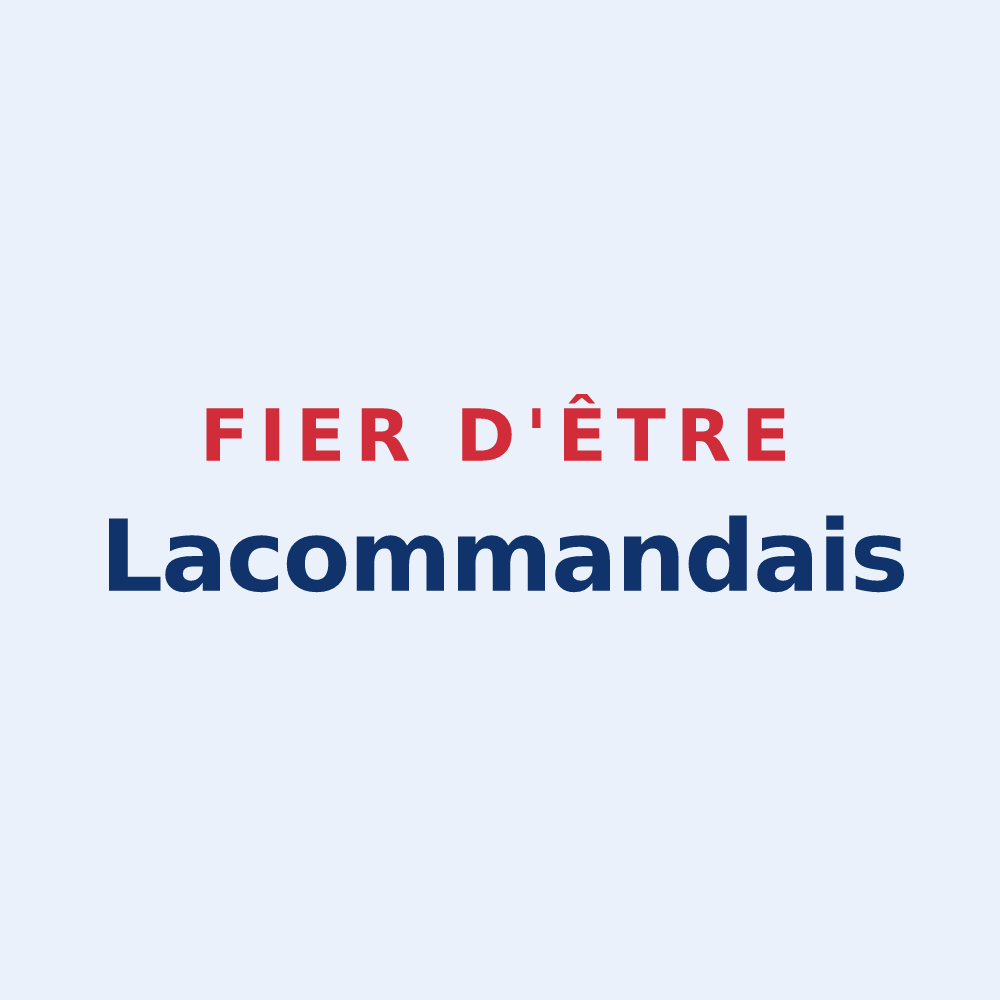 Sticker « Fier d'être Lacommandais » — design pour Lacommande