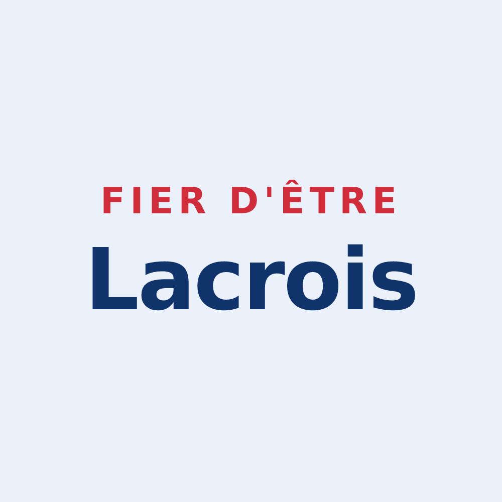 Sticker « Fier d'être Lacrois » — design pour Lacres