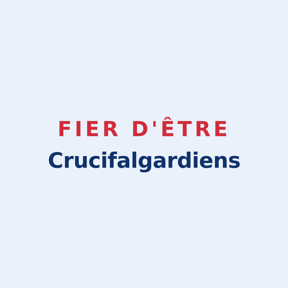 Sticker « Fier d'être Crucifalgardiens » — design pour Lacroix-Falgarde