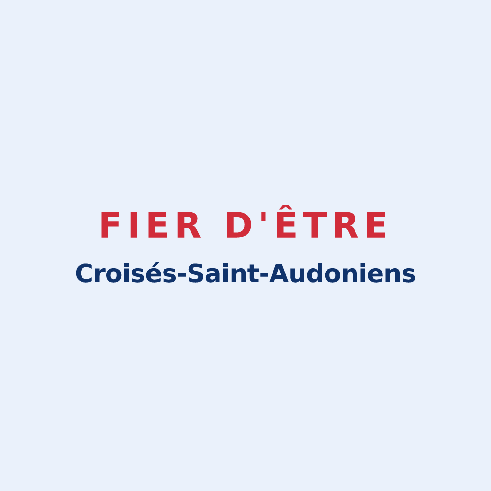 Sticker « Fier d'être Croisés-Saint-Audoniens » — design pour Lacroix-Saint-Ouen