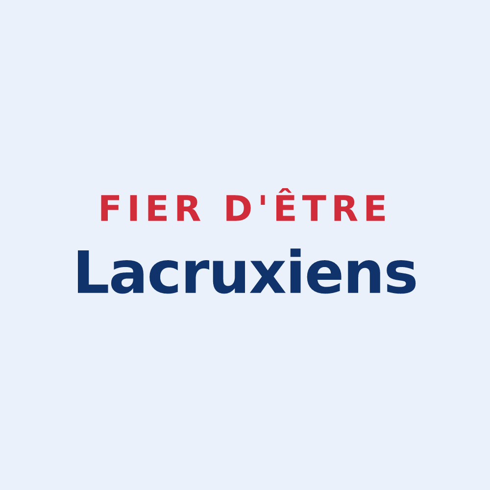 Sticker « Fier d'être Lacruxiens » — design pour Lacroix-sur-Meuse