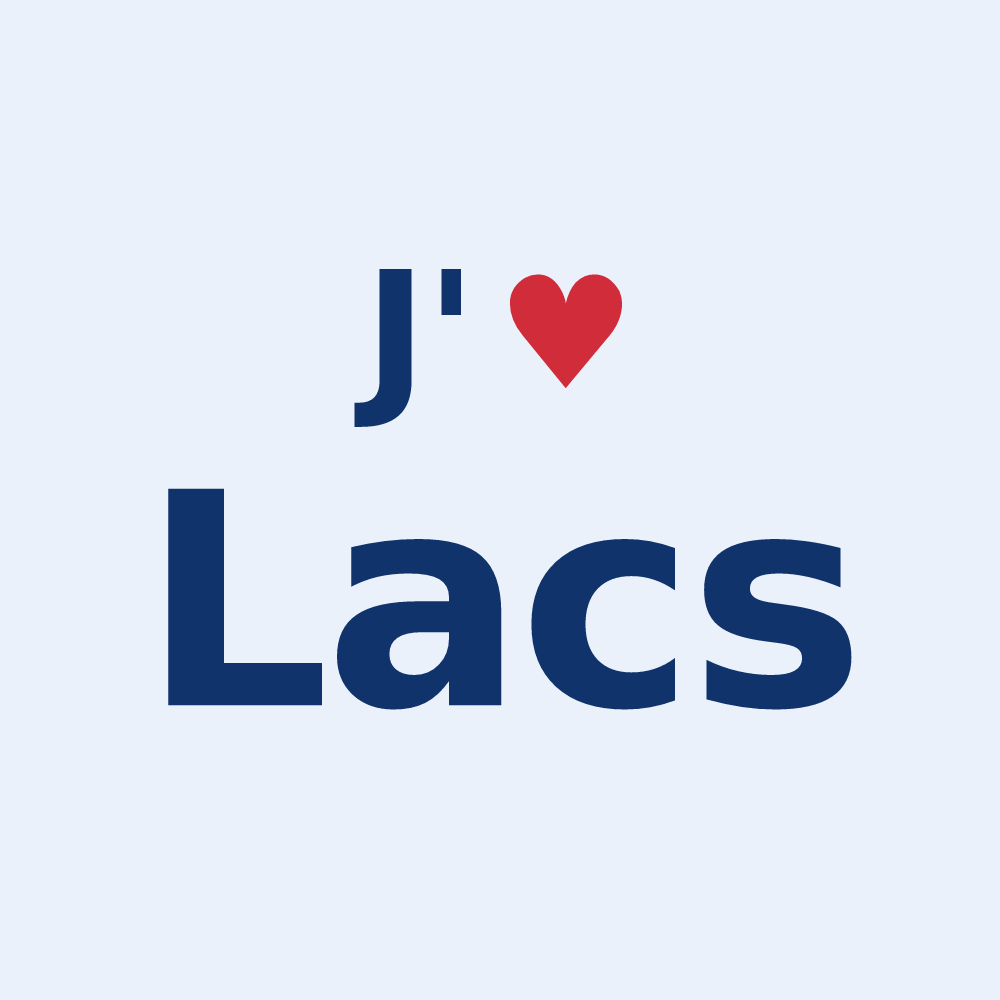 Sticker personnalisé Lacs — design J'aime Lacs