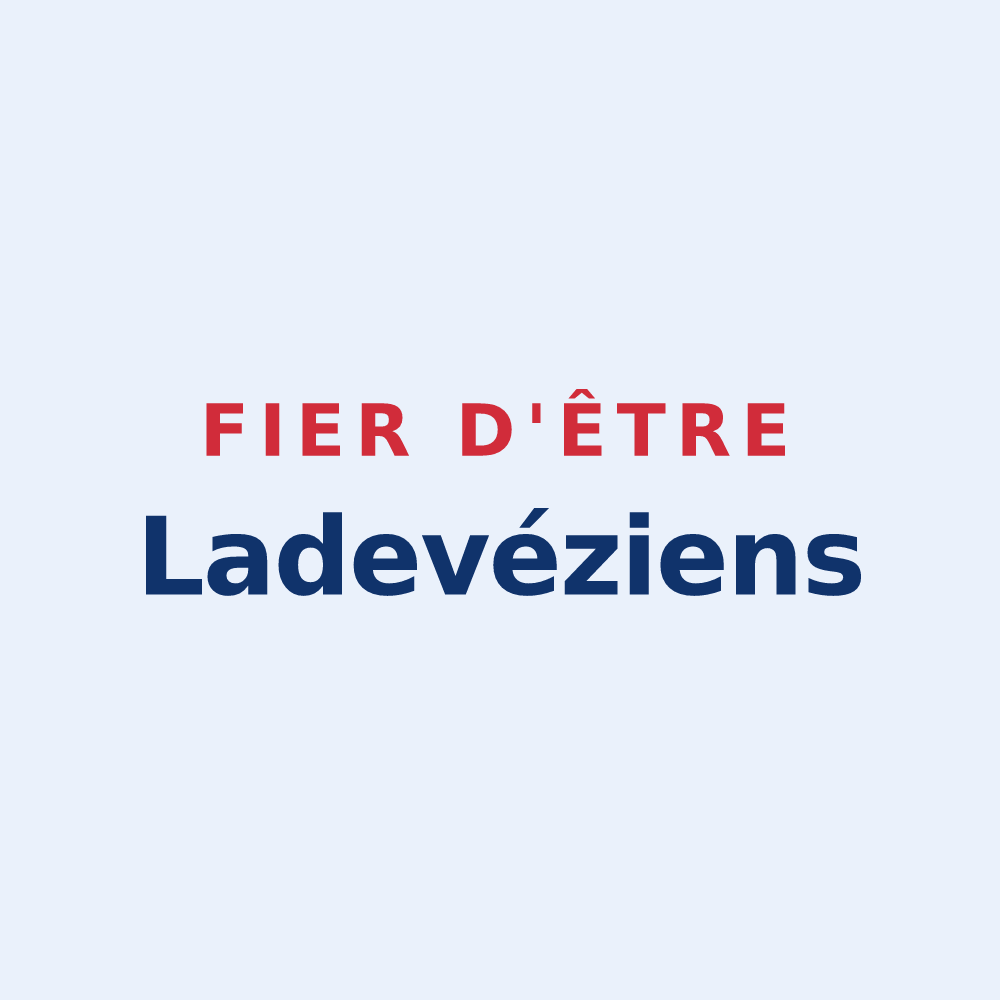 Sticker « Fier d'être Ladevéziens » — design pour Ladevèze-Ville