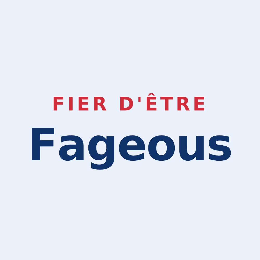 Sticker « Fier d'être Fageous » — design pour Lafage-sur-Sombre