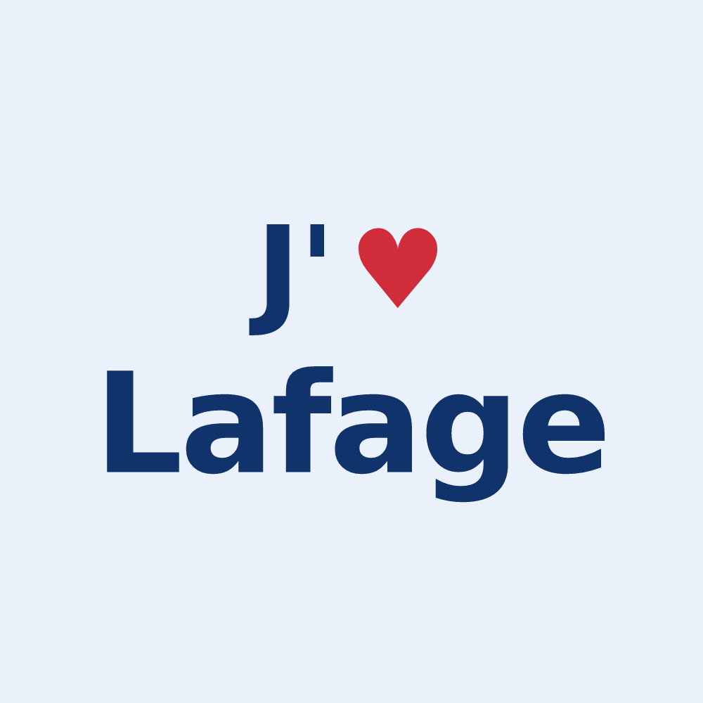Sticker personnalisé Lafage — design J'aime Lafage