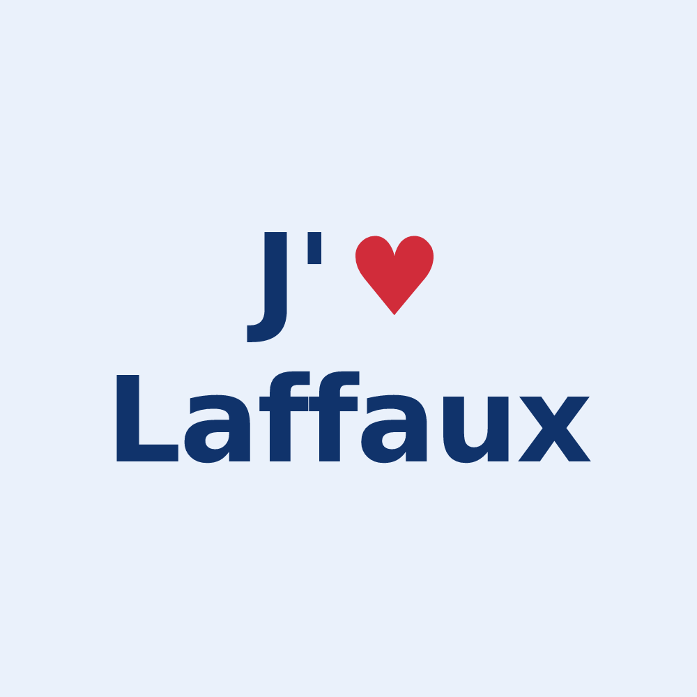 Sticker personnalisé Laffaux — design J'aime Laffaux