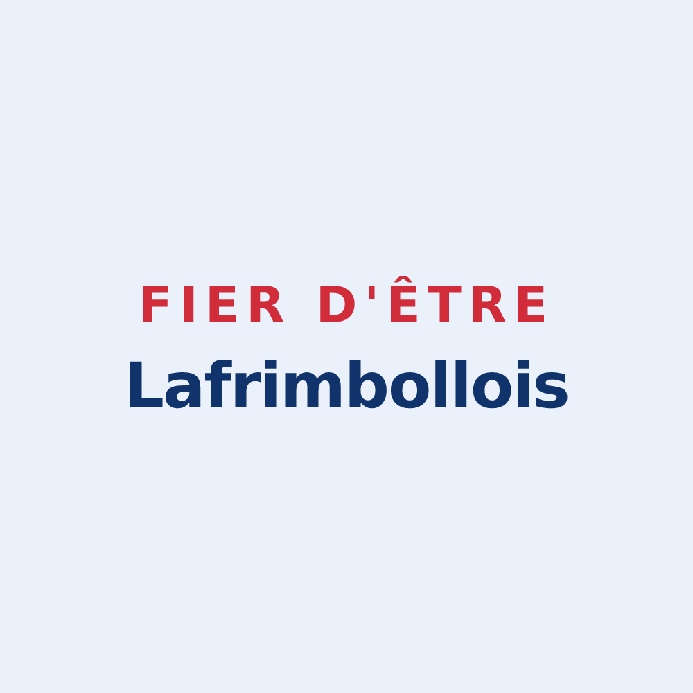 Sticker « Fier d'être Lafrimbollois » — design pour Lafrimbolle