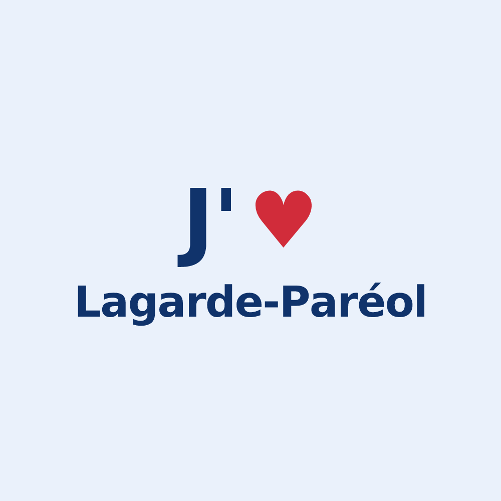 Sticker personnalisé Lagarde-Paréol — design J'aime Lagarde-Paréol