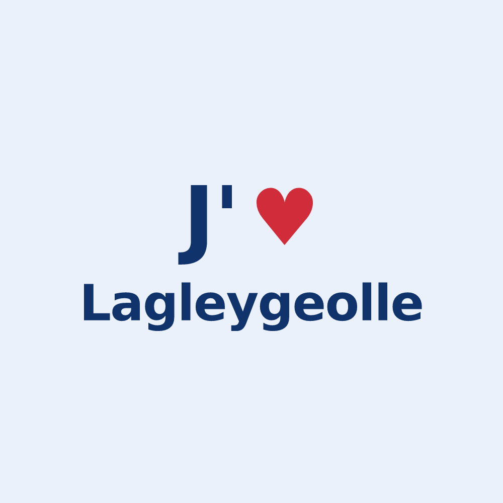 Sticker personnalisé Lagleygeolle — design J'aime Lagleygeolle