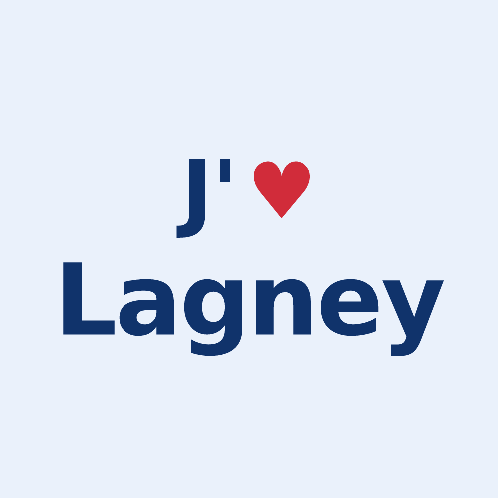 Sticker personnalisé Lagney — design J'aime Lagney