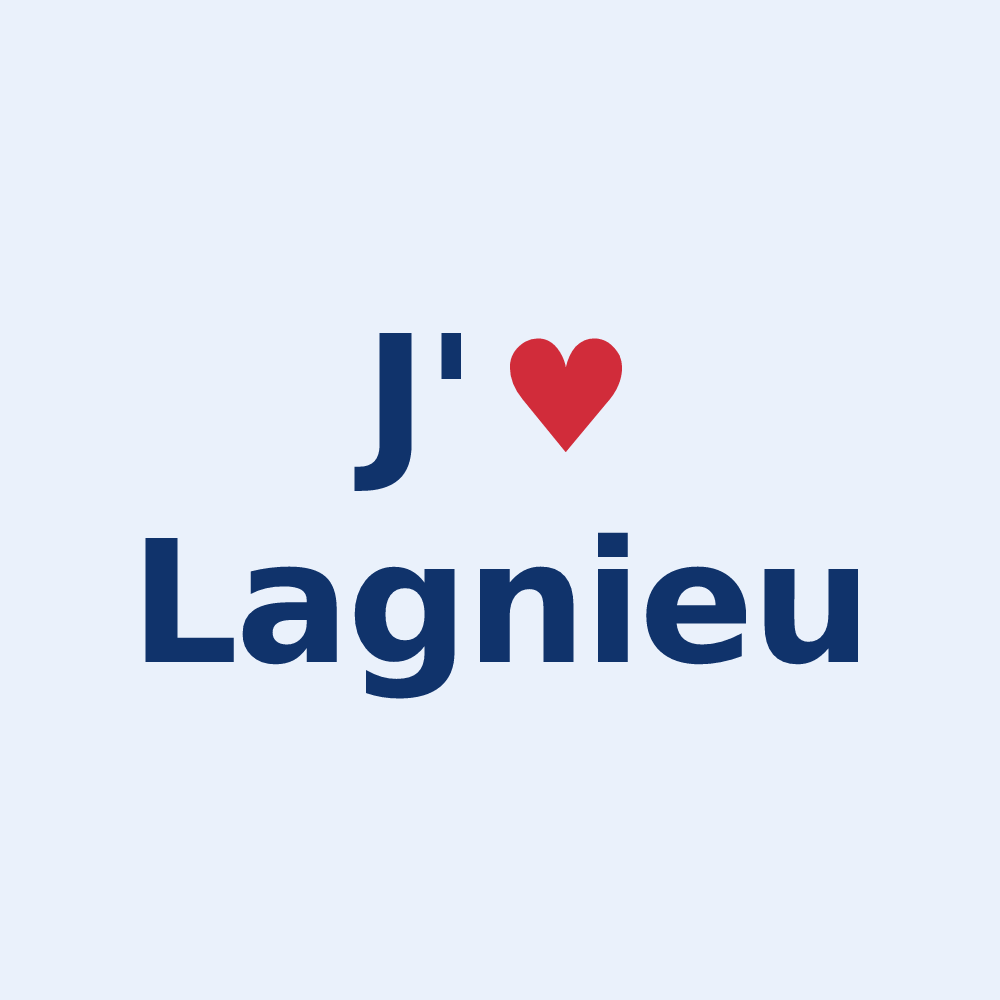 Sticker personnalisé Lagnieu — design J'aime Lagnieu