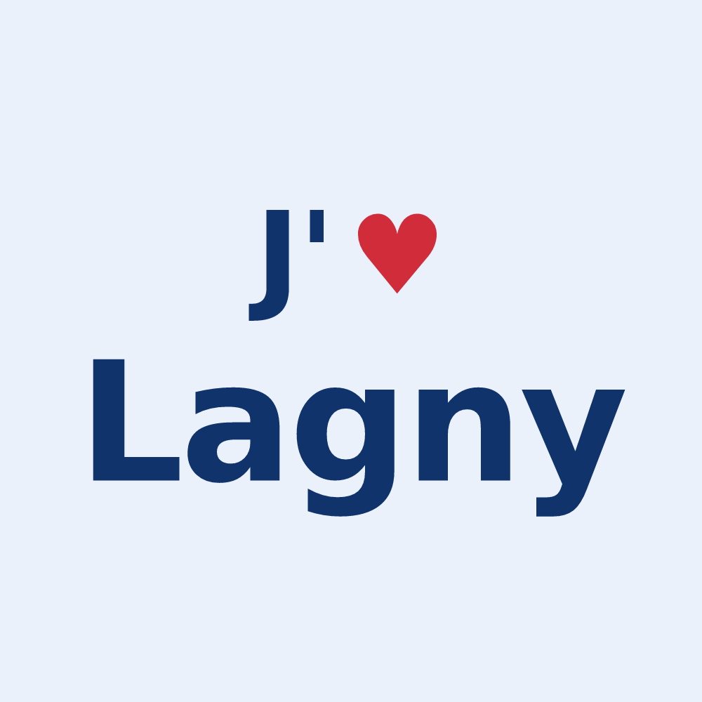 Sticker personnalisé Lagny — design J'aime Lagny