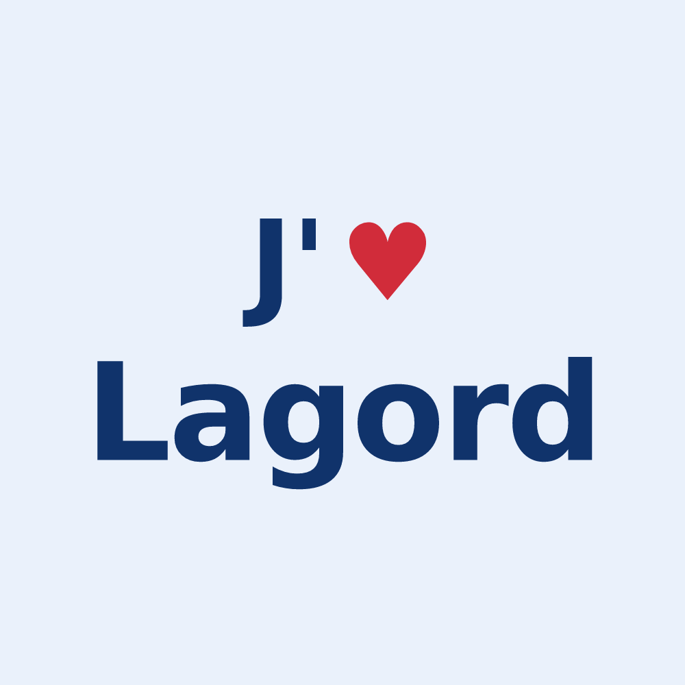Sticker personnalisé Lagord — design J'aime Lagord