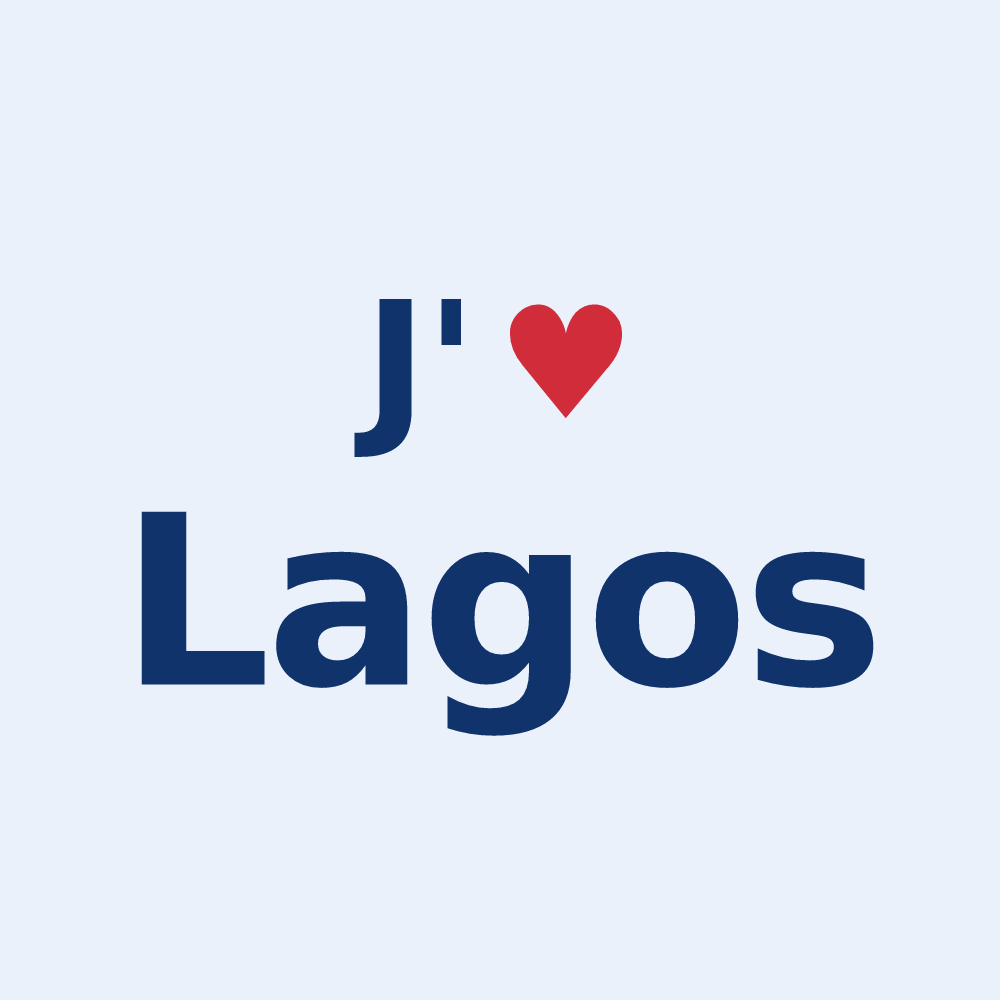 Sticker personnalisé Lagos — design J'aime Lagos