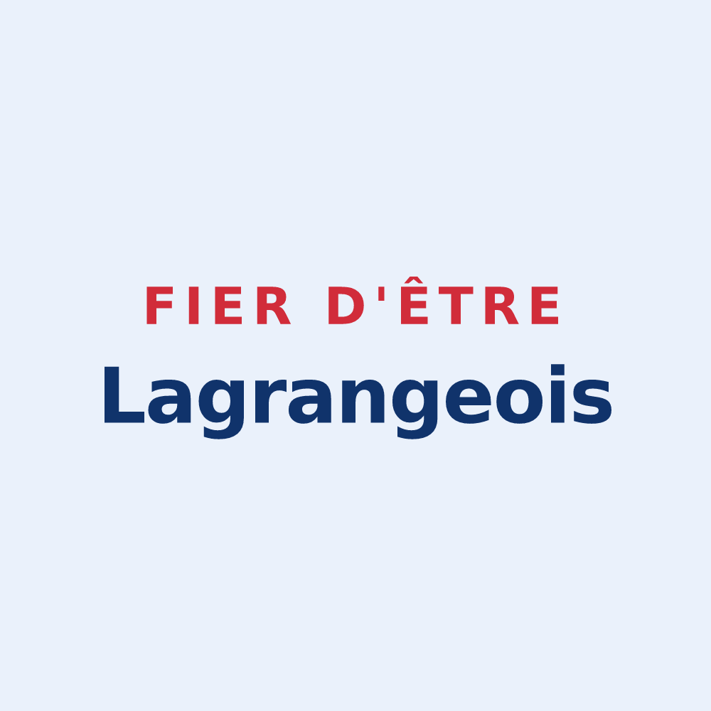 Sticker « Fier d'être Lagrangeois » — design pour Lagrange